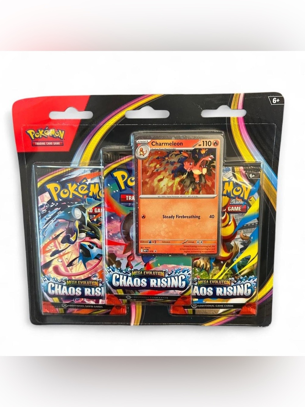 Pokemon TCG: Chaos Rising 3-Pack Blister - Charmeleon
